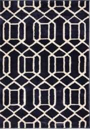 Rackhams Newport Lattice Blue Rug – Geometric - 120X170 cm - thumbnail 1