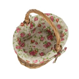 Rackhams Blue Lined Country Oval Wicker Shopping Basket - Large - thumbnail 2