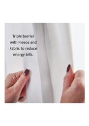 Rackhams Curtain Linings Thermal Fleece Triple Protection - 112cm width x 178cm drop - thumbnail 2