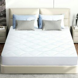 Rackhams Cooling Mattress Topper - White - Super King - thumbnail 3