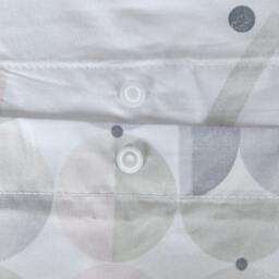 Rackhams Printed Reversible Circle Geo Duvet Cover With Pillowcases - Blue - King (220cm x 230cm) - thumbnail 6