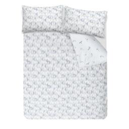 Rackhams Printed Reversible Circle Geo Duvet Cover With Pillowcases - Blue - King (220cm x 230cm) - thumbnail 3