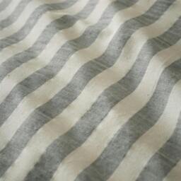 Rackhams Cotton Rich Woven Stripe Grey Duvet Cover Set - Double - thumbnail 4