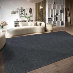 Rackhams Wool Rug Francois Anthracite - 160X130 cm oval - thumbnail 6