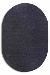 Rackhams Wool Rug Francois Anthracite - 160X130 cm oval