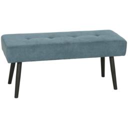 Rackhams Upholstered Bedroom Entryway End of Bed Bench with Padded Seat, Blue - 100 - thumbnail 2