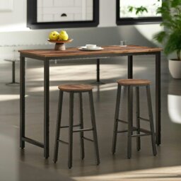 Rackhams Set of 2 Bar Stools 65CM Height - thumbnail 3
