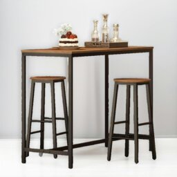 Rackhams Set of 2 Bar Stools 65CM Height - thumbnail 4
