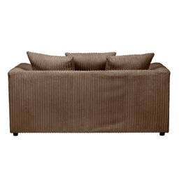 Rackhams Dylan Jumbo Cord 3+2 Seater Fabric Sofa in Coffee - 3 Seater & 2 Seater Set - thumbnail 6