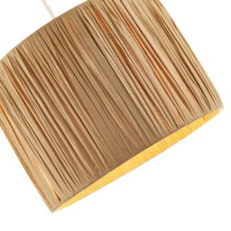 Rackhams Classic and Vintage Brown Folded and Tapered Paper Pendant Lamp Shade - thumbnail 3