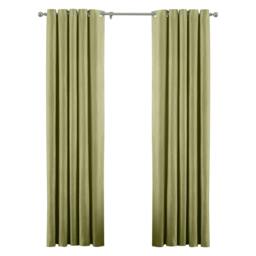 Rackhams Atlantic Eyelet Ringtop Curtains - Green - 229 x 137cm - Green - 100% Polyester