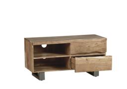Rackhams Knott Live Edge Small TV Unit - 110 cm - 55 cm - Wood - thumbnail 5