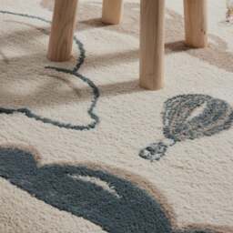 Rackhams Adventures Kids Rug – Hot Air Balloon Design - 120X170 cm - thumbnail 4