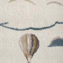 Rackhams Adventures Kids Rug – Hot Air Balloon Design - 120X170 cm - thumbnail 2