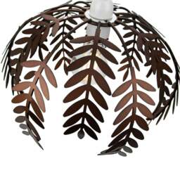 Rackhams Classic Fern Leaf Design Ceiling Pendant Light Shade in Stylish Bronze Finish - thumbnail 4