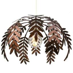 Rackhams Classic Fern Leaf Design Ceiling Pendant Light Shade in Stylish Bronze Finish