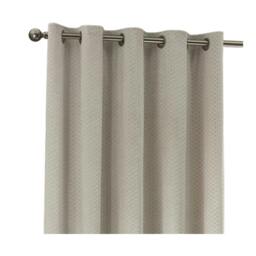 Rackhams Neptune Velvet Eyelet Curtains - Ivory - 117cm x 183cm - Ivory - 100% Polyester