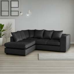 Rackhams Crystal Crushed Velvet Scatter Corner Sofa - Silver - Left Hand Facing - thumbnail 6