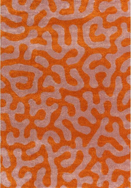Rackhams Joli Doodle Orange & Pink Rug - 200X290 cm - image 1