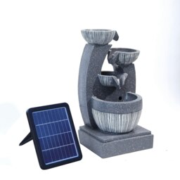 Rackhams Water Fountain Rockery Decoration Solar Powered for Outdoor Decoration - thumbnail 4