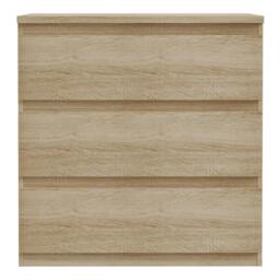 Rackhams Edmore 3 Drawer Chest in Sonoma Oak - Standard - Sonoma Oak - Manufactured Wood - thumbnail 3