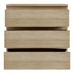 Rackhams Edmore 3 Drawer Chest in Sonoma Oak - Standard - Sonoma Oak - Manufactured Wood - thumbnail 6