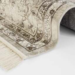 Rackhams Oriental Velvet With Fringes Vintage Cream Rug - 95X140 cm - thumbnail 2