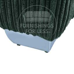 Rackhams Bishop U-Shaped Jumbo Cord Sofa - Scatter Back - Silver - thumbnail 4