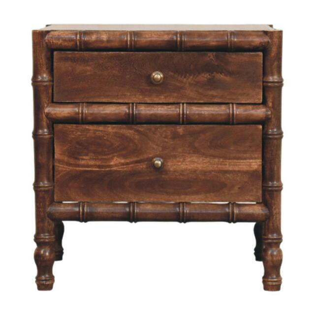 Rackhams Bamboo Frame Nightstand in Roasted Almond - image 1