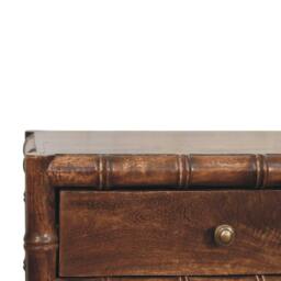Rackhams Bamboo Frame Nightstand in Roasted Almond - thumbnail 4