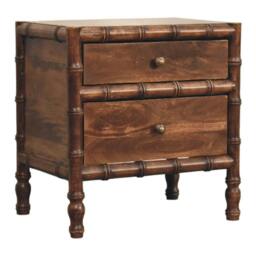 Rackhams Bamboo Frame Nightstand in Roasted Almond - thumbnail 3