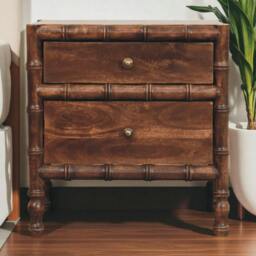 Rackhams Bamboo Frame Nightstand in Roasted Almond - thumbnail 2