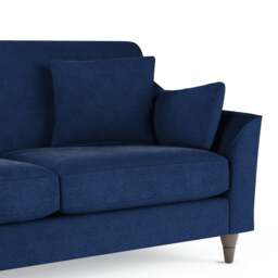Rackhams Hepburn Fabric 2 Seater Sofa - Navy Blue - thumbnail 4