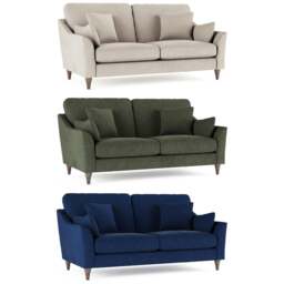 Rackhams Hepburn Fabric 2 Seater Sofa - Navy Blue - thumbnail 3