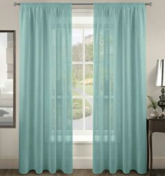 Rackhams Riva Slot Top Voile Panel - 150cm x 122cm - Black - thumbnail 5