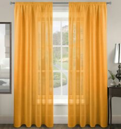 Rackhams Riva Slot Top Voile Panel - 150cm x 122cm - Black - thumbnail 3