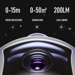 Rackhams Astronaut Galaxy Starry Sky Projector Nebula Ceiling Night Light Lamp - One Size - White - thumbnail 5