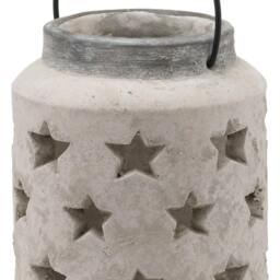 Rackhams Bloomville Stone Star Candle Lantern - Stone - Stone - 19cm x 18cm x 18cm - 100% Mixed - thumbnail 3