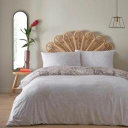 Rackhams Aurora Botanical Duvet Cover Set - Blush - Superking - Blush - 50% Cotton/50% Polyester - thumbnail 3