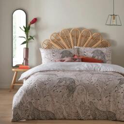 Rackhams Aurora Botanical Duvet Cover Set - Blush - Superking - Blush - 50% Cotton/50% Polyester - thumbnail 1