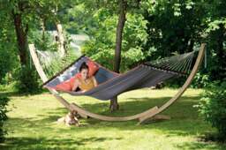 Rackhams American Dream Set Grey Hammock and Stand
