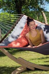 Rackhams American Dream Set Grey Hammock and Stand - thumbnail 3