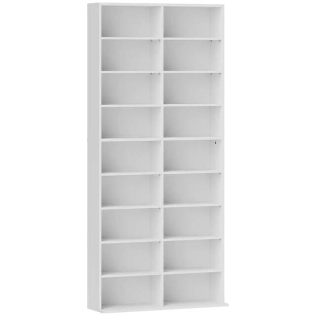 Rackhams 640 CD Storage Tower - White