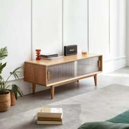 Rackhams Kerry Mini TV Stand, Light Oak - Small / Style 1 ( 120cm ) - thumbnail 2