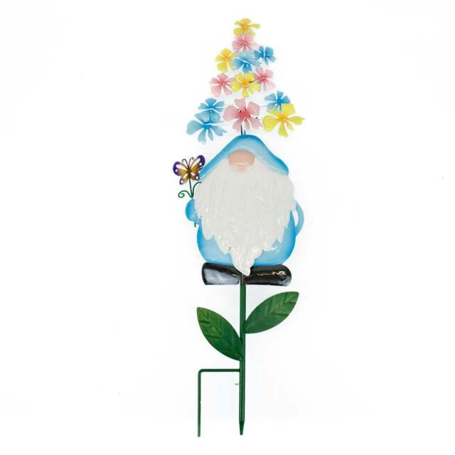 Rackhams Solar Stake Light – Blue Gonk LED Garden Light - image 1