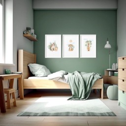 Rackhams Artwork For Nursery Walls - Set of 3 wall art prints - A2 16.54 x 23.39 in / 42 x 59.4 cm - Satin Photo paper 280 gsm - White Frame - thumbnail 3