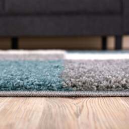 Rackhams Myshaggy Geometric Duck Egg Blue Rug - 160X230 cm - thumbnail 5