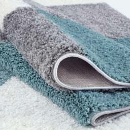 Rackhams Myshaggy Geometric Duck Egg Blue Rug - 160X230 cm - thumbnail 3