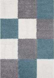 Rackhams Myshaggy Geometric Duck Egg Blue Rug - 160X230 cm - thumbnail 1