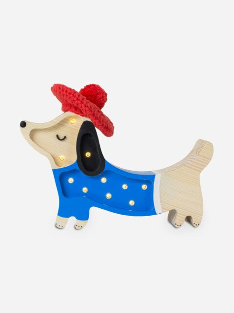 Rackhams Puppy Mini Lamp in Blue (23x14x5 cm) - Blue - One size - image 1